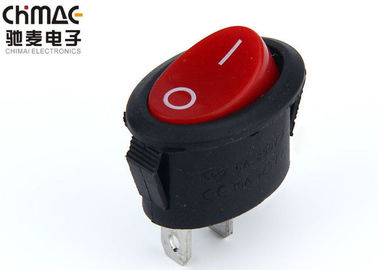 Przełącznik kołyskowy z czerwonym przyciskiem 16A 2-biegunowy elektryczny KCD1 - 105 Terminal mosiężny